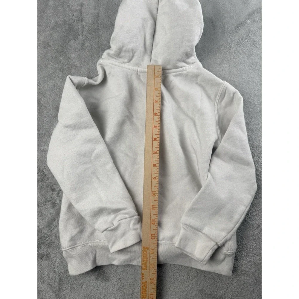 Polo Ralph Lauren Boys Size 6 White Hoodie Big Pony Patch Logo Pullover